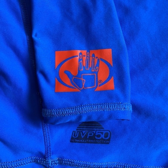 Body Glove Blue Swim Long Sleeve Rash Guard Shirt - Picture 6 of 10